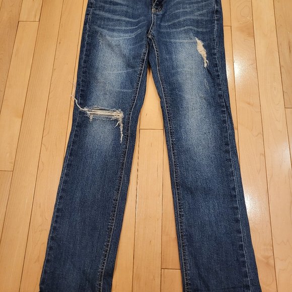 T-Rex Korean Regular Fit Jeans Light Blue Denim Size 25 - Picture 2 of 4